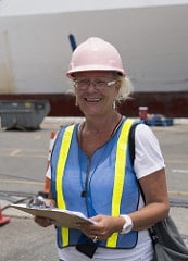 Woman On Work Site
